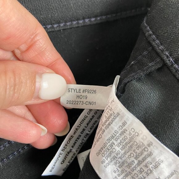 MADEWELL | 10'' High Rise Skinny Jeans Black 27 - Picture 9 of 9